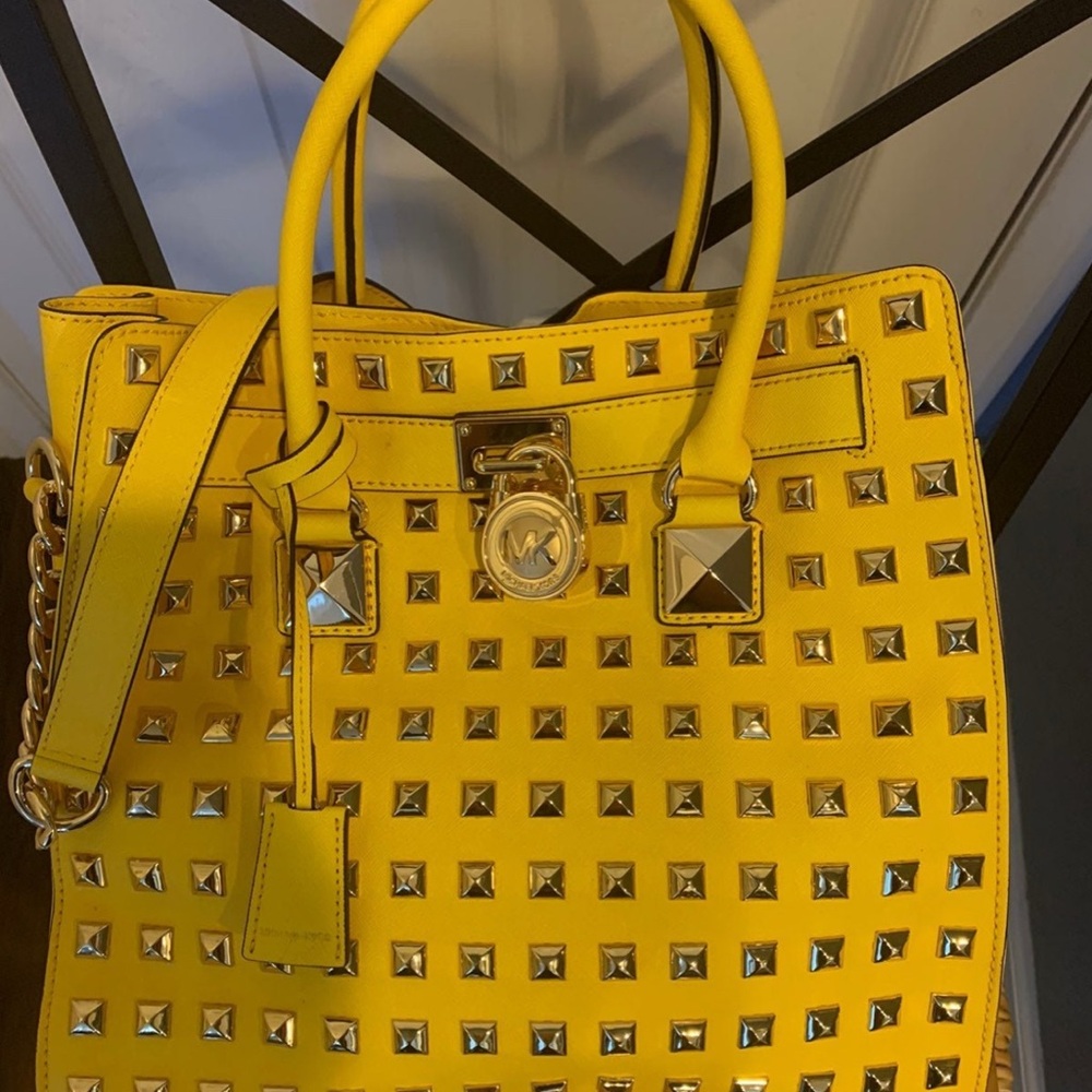 SOLD Michael Kors Large Studded Hamilton Bag
